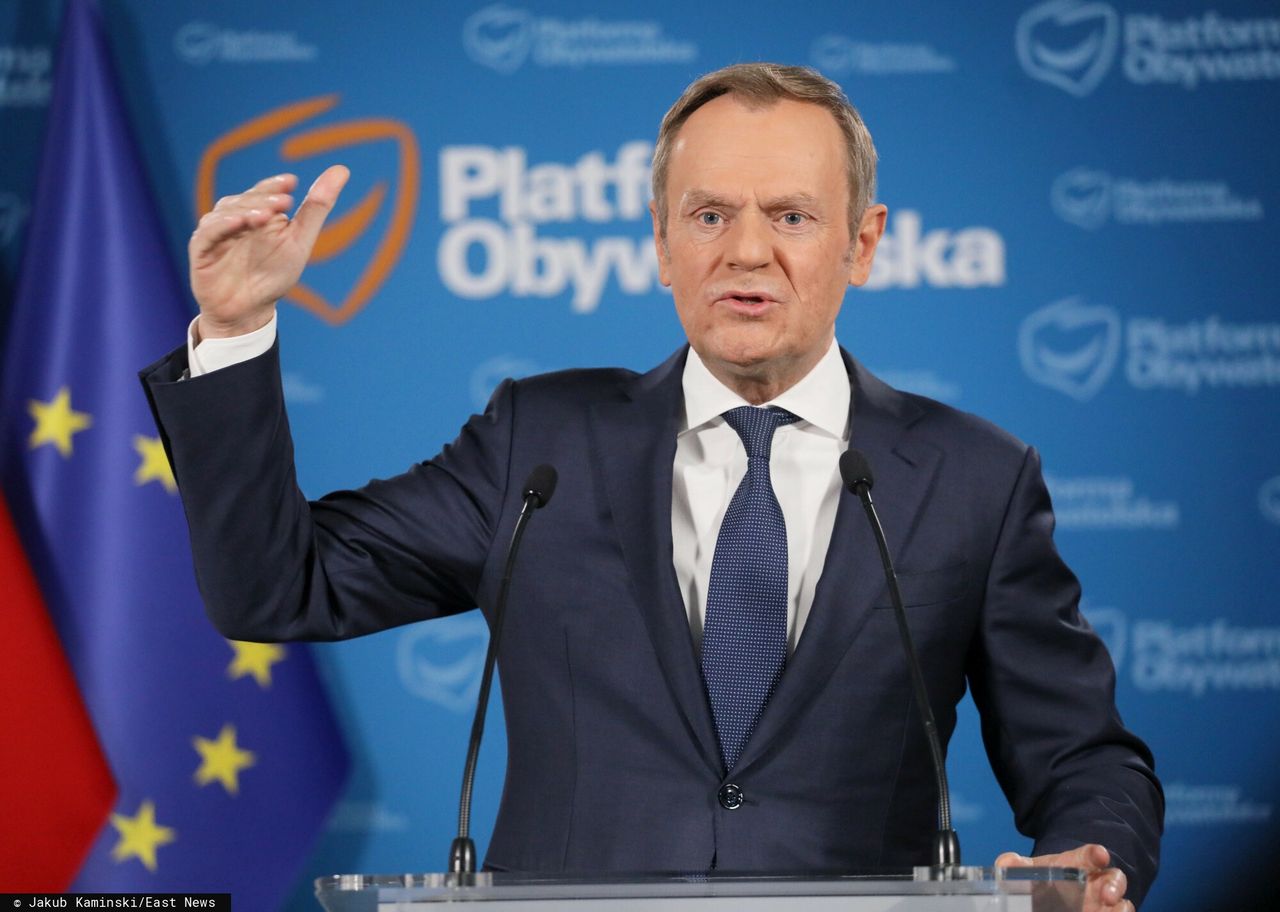 Przewodniczący Platformy Obywatelskiej Donald Tusk.