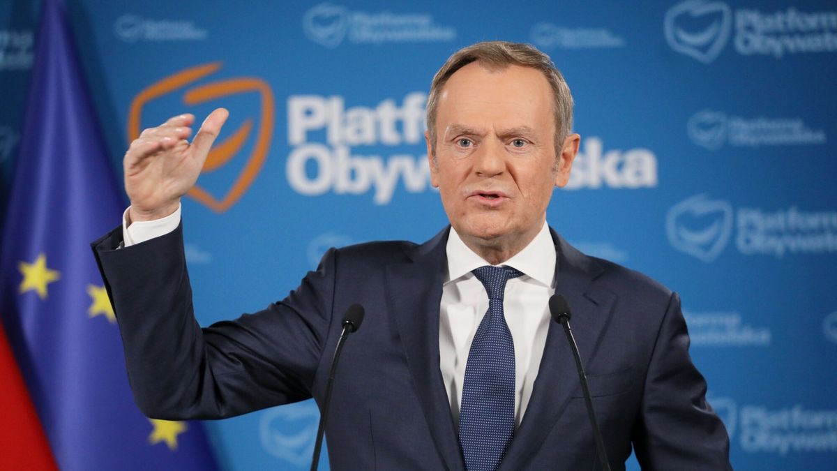 Przewodniczący Platformy Obywatelskiej Donald Tusk.