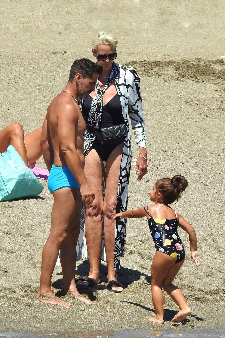 Brigitte Nielsen z mężem i córką
