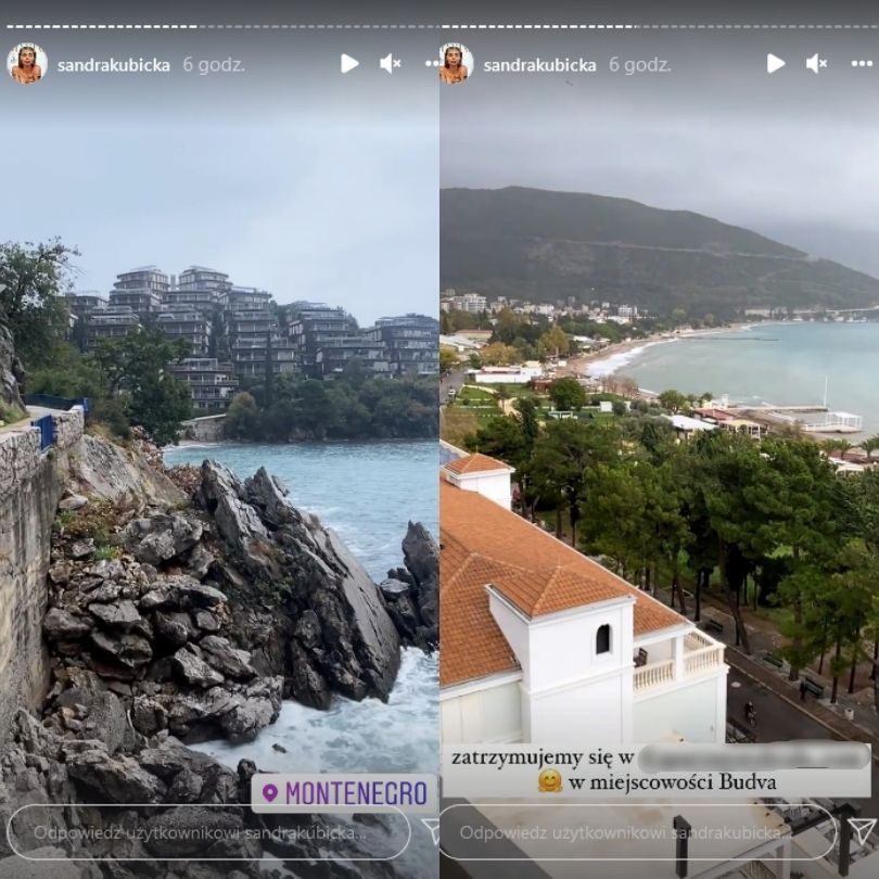 Sandra Kubicka i Baron relaksują się na wakacjach w Czarnogórze