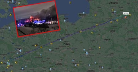Samolot DHL spadł na domy w Wilnie. Są informacje o ofiarach