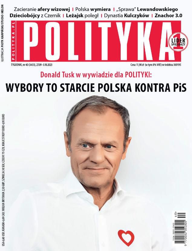 Okładka tygodnika Polityka
