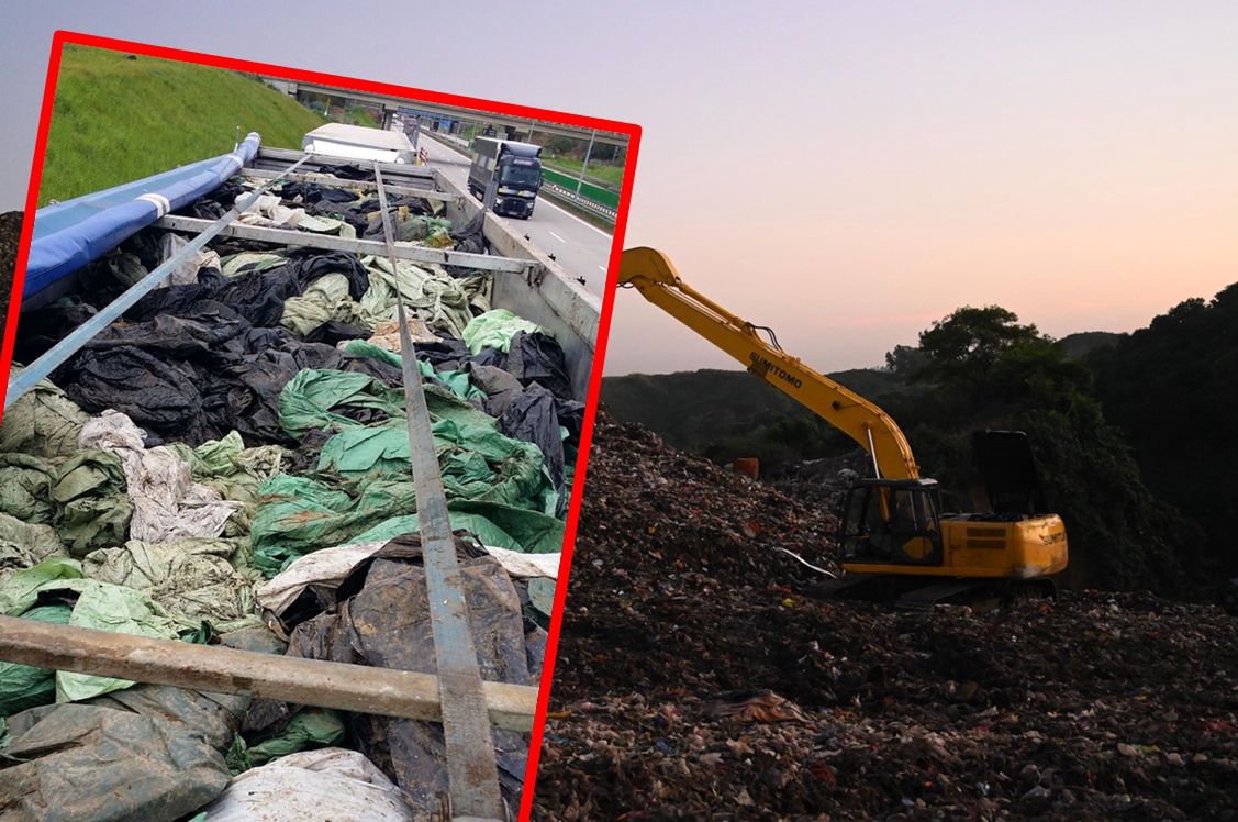 46 ton odpadów zatrzymanych na granicy. Interwencja służb