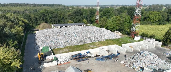 Nielegalne składowisko odpadów w Nowym Miszewie