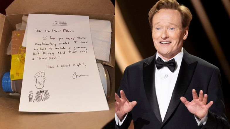Oscary 2025. Conan O'Brien wręczył gościom list i prezenty
