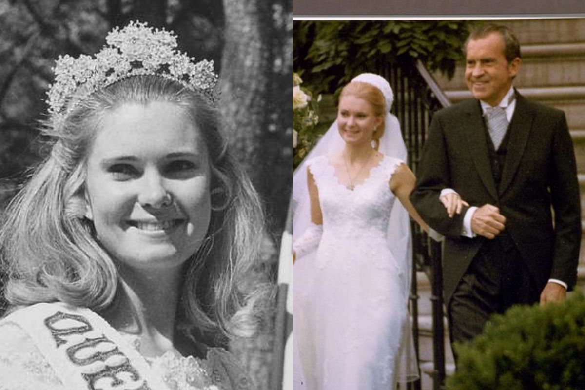 Tricia Nixon z ojcem