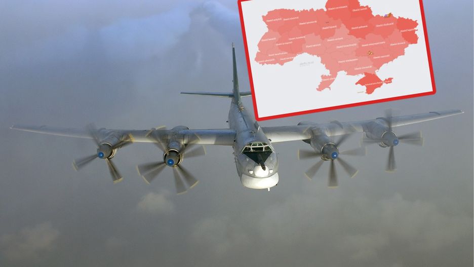Alarm w całej Ukrainie. "Niedźwiedzie" w powietrzu