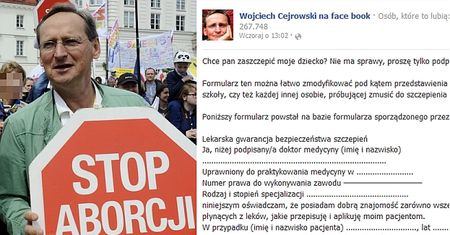 Cejrowski nawołuje do NIESZCZEPIENIA DZIECI!