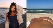 Klaudia El Dursi smaży się na plaży PO TERMINIE porodu. "Być może i dość odważnie"