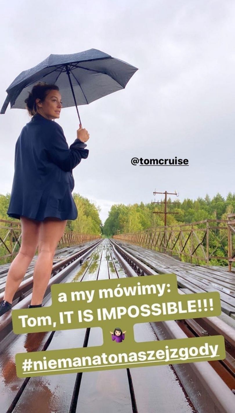 Anna Mucha przeciwna wysadzeniu polskiego mostu przez twórców "Mission Impossible"