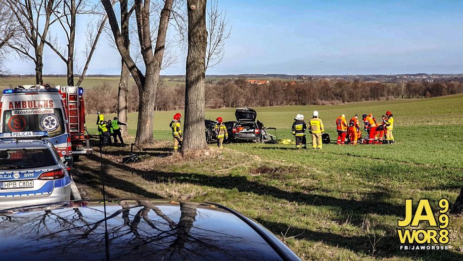 Jawor. Poważny wypadek w okolicach Sichowa. Trzy osoby nie żyją