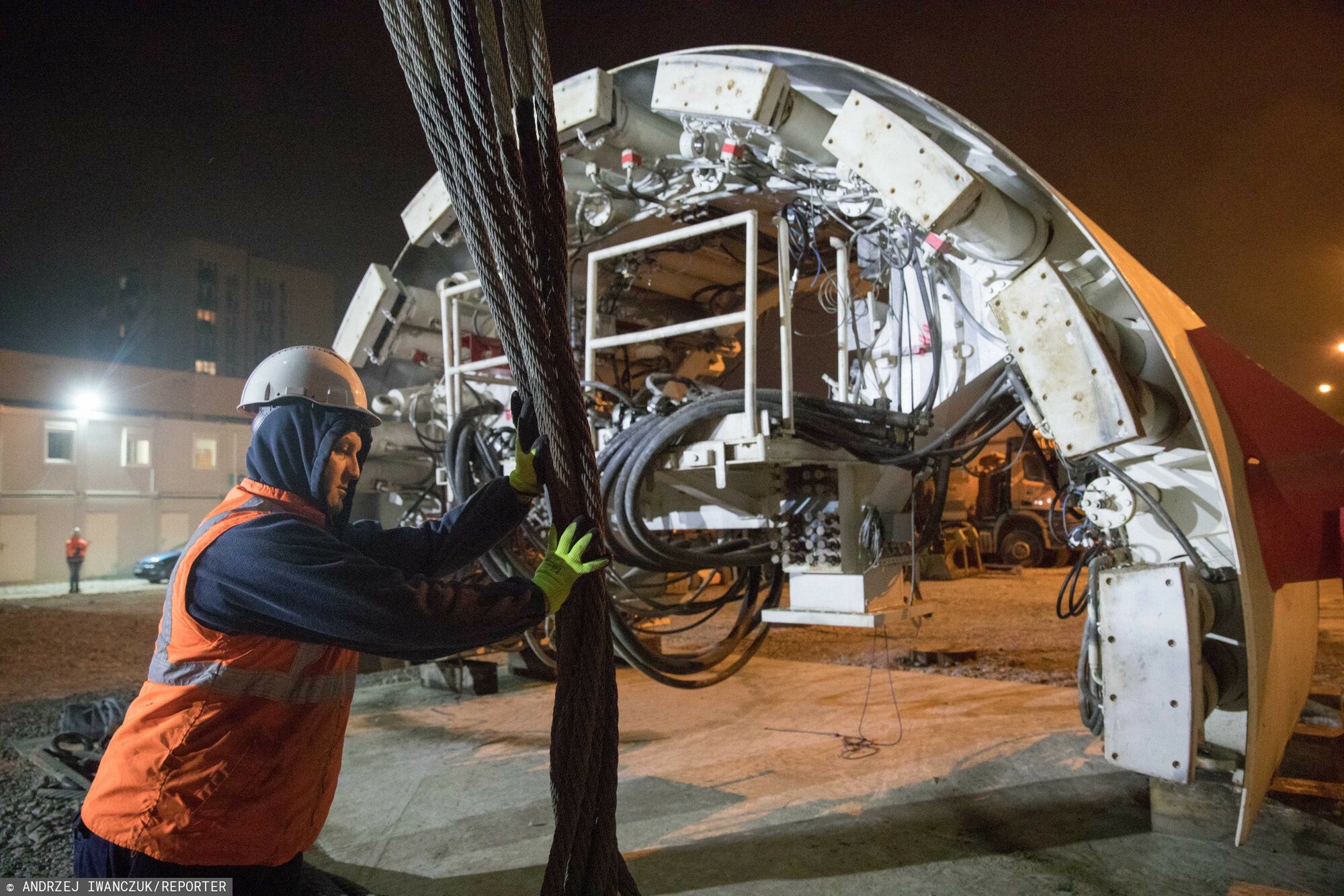 Pierwsze elementy tarcz TBM na budowie metra na Br�dnie
17.01.2020 Warszawa , Brodno budowa metra n/z  pierwsze elementy tarcz TBM majacych w okolicach kwietnia rozpoczac drazenie dwoch rownoleglych tuneli metra  fot.Andrzej Iwanczuk/REPORTER
Andrzej Iwanczuk/REPORTER