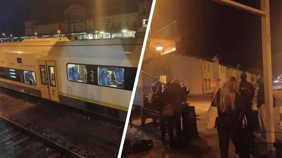 Pasażerowie utknęli w niedzielny wieczór na dworcu w Krzyżu