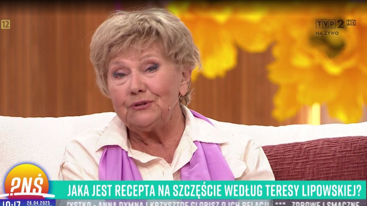 Teresa Lipowska w "Pytaniu na śniadanie" 