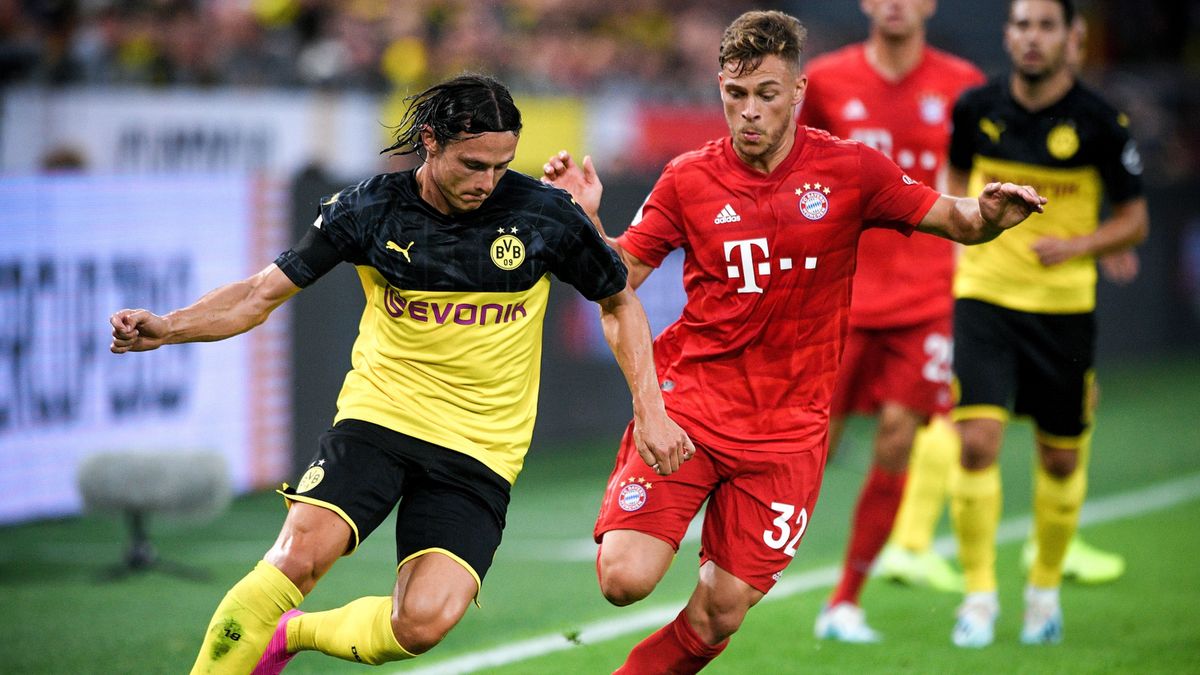 PAP/EPA / SASCHA STEINBACH  / Na zdjęciu: Joshua Kimmich (z prawej)