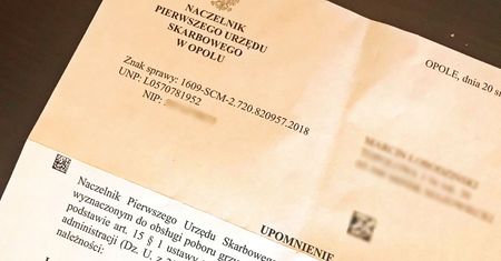 List z urzędu skarbowego w Opolu to nie oszustwo. Masz tydzień na zapłatę