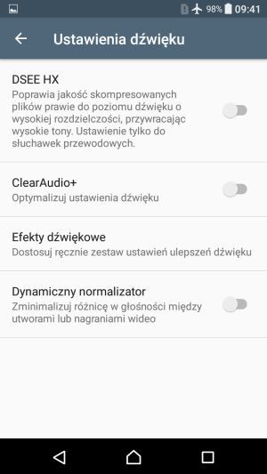 efekty audio