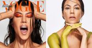 Kourtney Kardashian łapie się za głowę na okładce "Vogue'a"