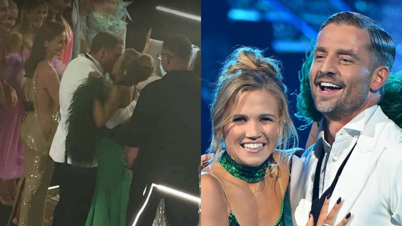 Kaczorowska i Rogacewicz pocałowali się przed kamerami