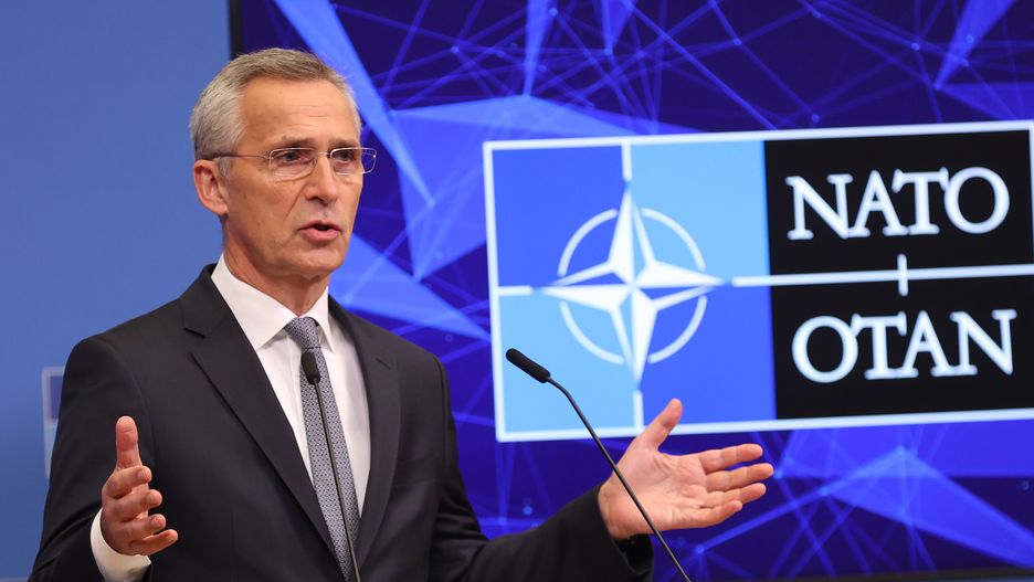 Kwatera Główna NATO: Białoruś ponosi odpowiedzialność za kryzys. Na zdjęciu sekretarz generalny NATO Jens Stoltenberg 