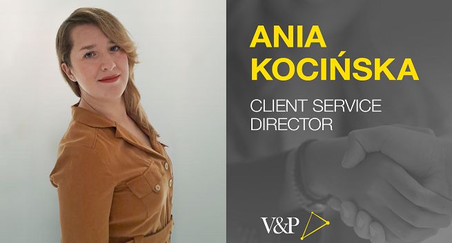 Anna Kocińska client service director w agencji V&amp;P