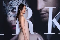 Dakota Johnson na premierze filmu "Ciemniejsza strona Greya"