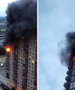 Pod Moskwą doszło do pożaru. "Ludzie muszą wyskakiwać z okien"