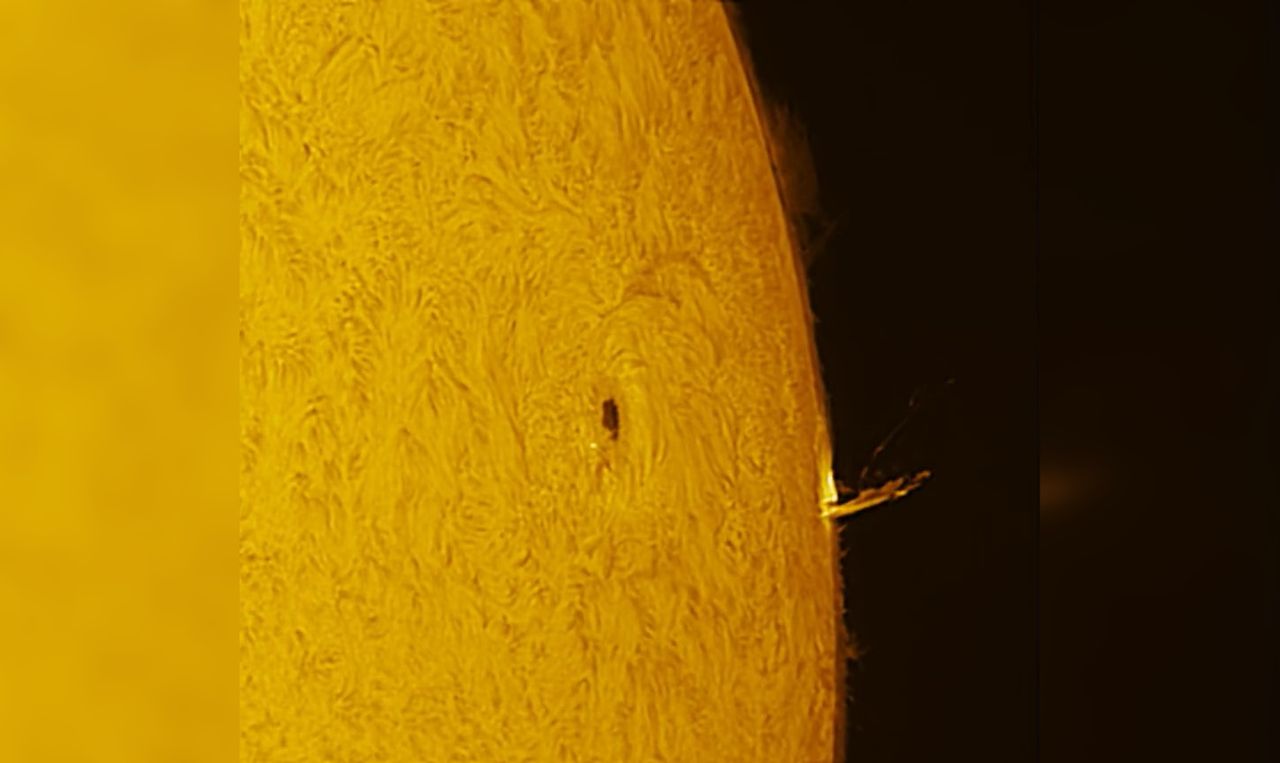 Potężna eksplozja na Słońcu. Astrofotograf uchwycił zjawiskowy rozbłysk