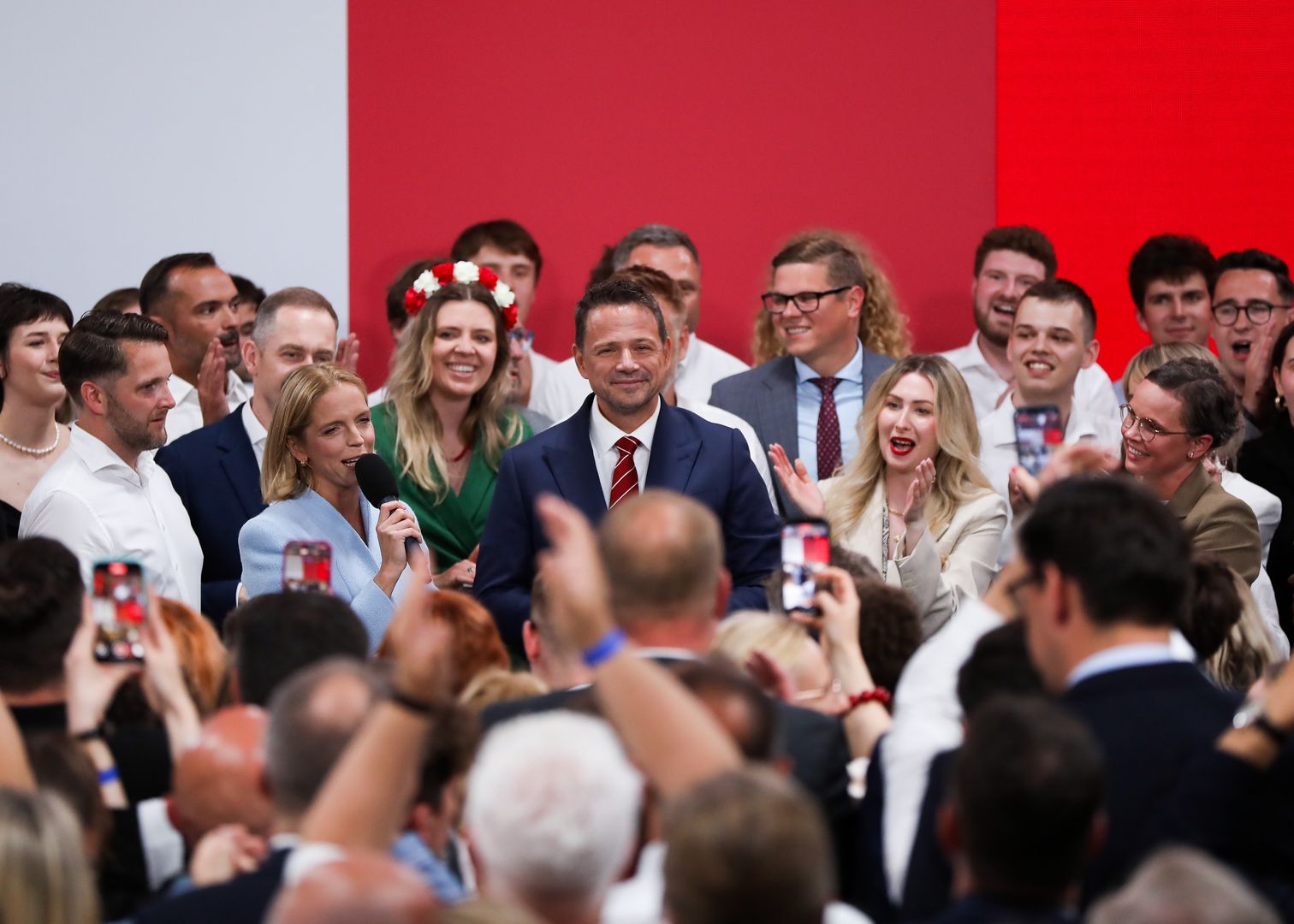 Rafal Trzaskowski, the Civic Platform candidate for the President of the Republic of Poland, attends the election night during the second round of the presidential election at the Ethnographic Museum in Warsaw, Poland, on June 1, 2025. Rafal Trzaskowski receives 50.3% according to exit polls. His opponent, Karol Nawrocki, supported by the right-wing Law and Justice party, receives 49.7%. (Photo by Klaudia Radecka/NurPhoto via Getty Images)