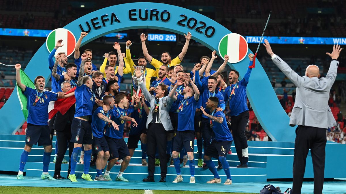 radość piłkarzy reprezentacji Włoch