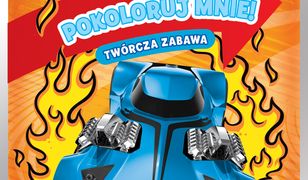 Szalony wyścig. Hot Wheels. Pokoloruj mnie