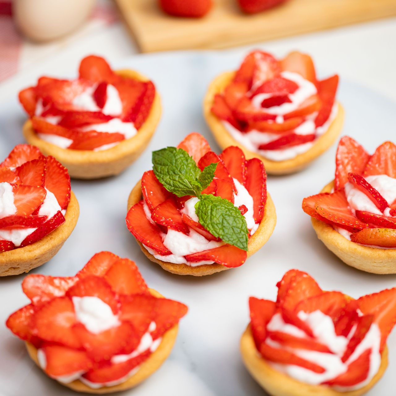 A muffin tin will help make small tarts.