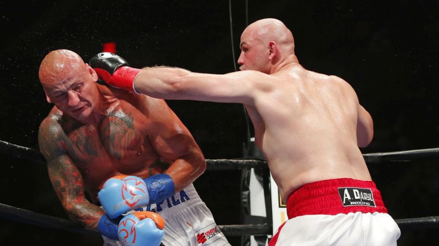 Getty Images / Rich Schultz/Stringer / Na zdjęciu: Adam Kownacki w walce z Arturem Szpilką