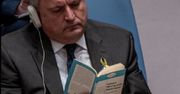 Taką książkę czytał ukraiński dyplomata w ONZ. Zakpił z przedstawiciela Rosji