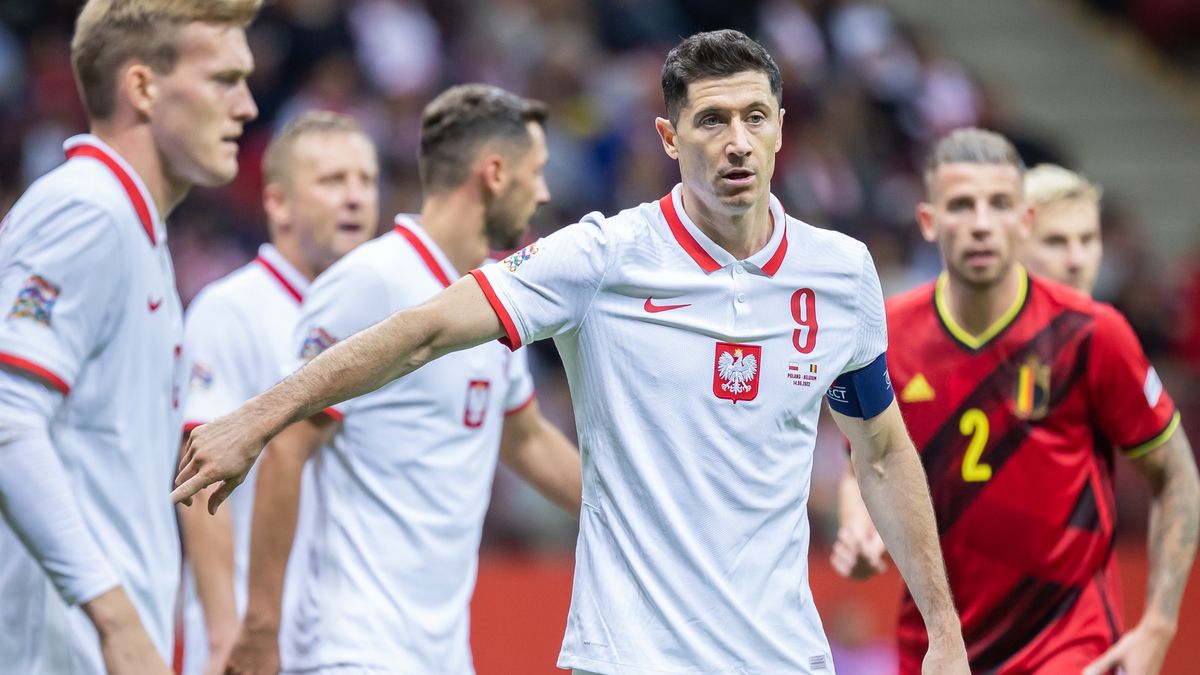 WARSAW, POLAND - 2022/06/14: Robert Lewandowski of Poland seen in action during the UEFA Nations League, League A Group 4 match between Poland and Belgium at PGE National Stadium.
(Final score; Poland 0:1 Belgium). (Photo by Mikolaj Barbanell/SOPA Images/LightRocket via Getty Images)