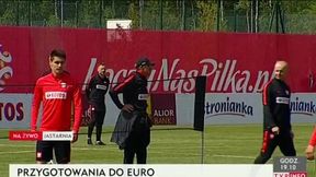 Tłumy dziennikarzy i kibiców na treningu reprezentacji