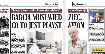 Babcia musi wiedzieć, co to jest PlayStation