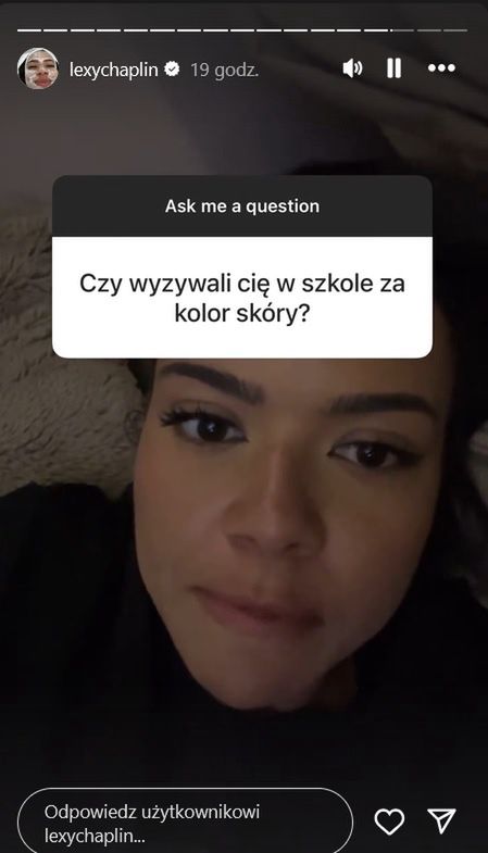 Lexy Chaplin była dręczona w szkole