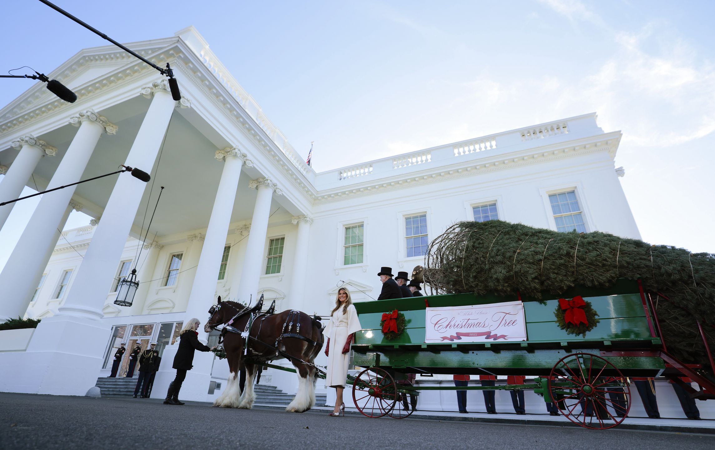 Melania Trump odebrała choinkę dla Białego Domu