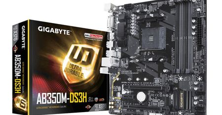 Płyta Gigabyte AB350M-DS3H jednak nie korzysta z chipsetu B350?