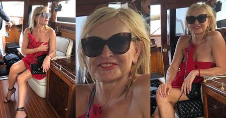 Rozgogolona Monika Olejnik gra nogą na jachcie i wbija szpilę Kaczyńskiemu: "Od lat widzę, że TA ŁAJBA SIĘ CHWIEJE"