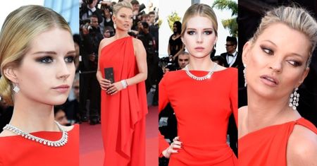 Siostry Moss w czerwieni w Cannes! (ZDJĘCIA)