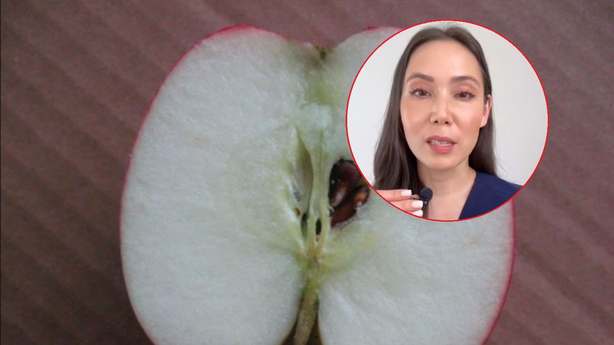 Eksperyment dermatolożki - posmarowała jabłko wit. C