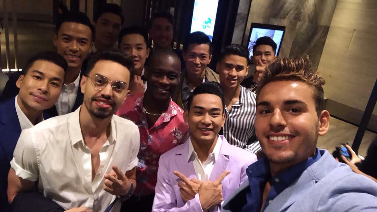 Michał Grudzień na wyborach Mister Global 2019