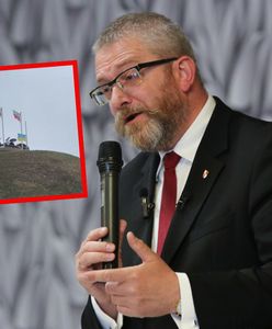 Braun zerwał flagę na kopcu Kościuszki. Uszkodzono maszt