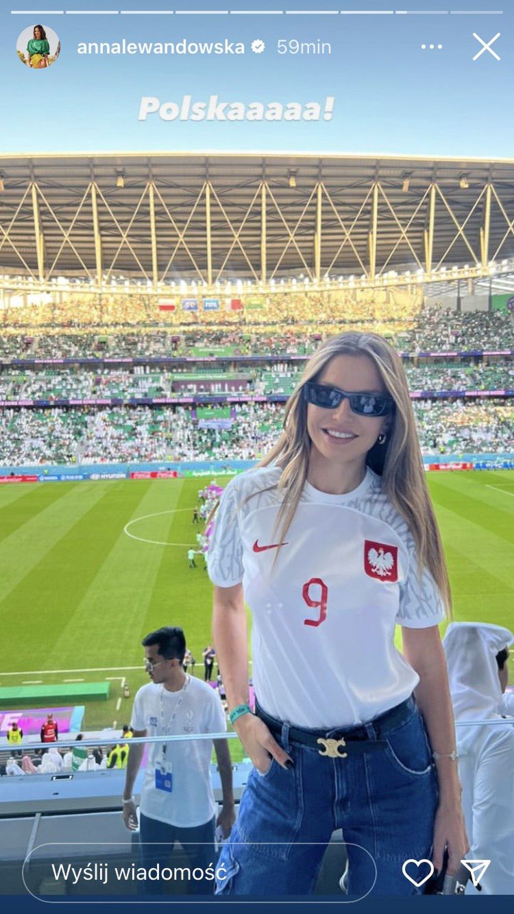 Anna Lewandowska na Mistrzostwach Świata w piłce nożnej w Katarze
