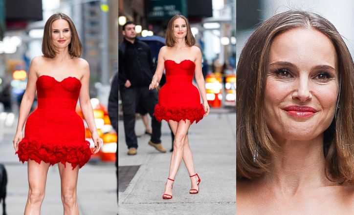 Natalie Portman w sukience projektu Magdy Butrym