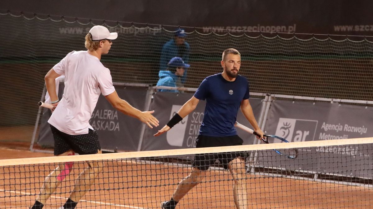 Materiały prasowe / Invest in Szczecin Open / Na zdjęciu od lewej: Ryan Seggerman i Szymon Walków