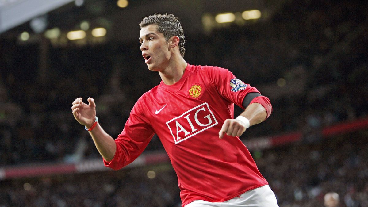 Cristiano Ronaldo w barwach Manchesteru United 