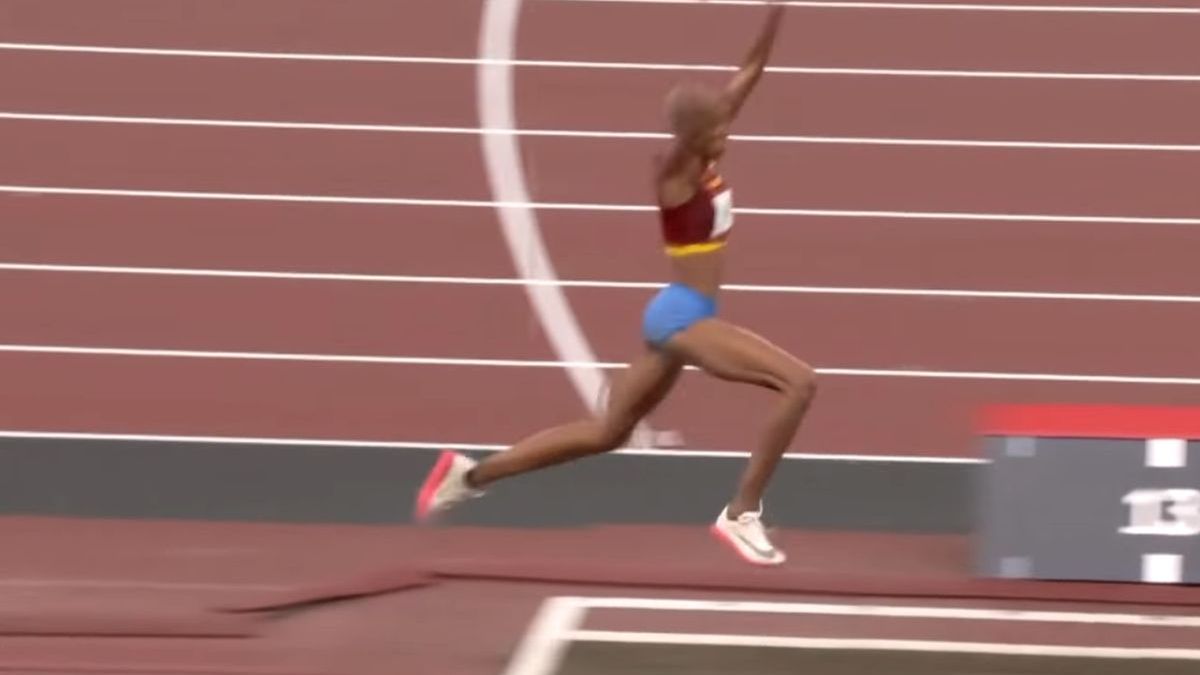 Zdjęcie okładkowe artykułu: YouTube / Eurosport / Na zdjęciu: Yulimar Rojas bije rekord świata w trójskoku na igrzyskach olimpijskich w Tokio